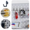 MeiyiZheng 10 Pcs Pegboard Hook J Shape Locking Peg Board