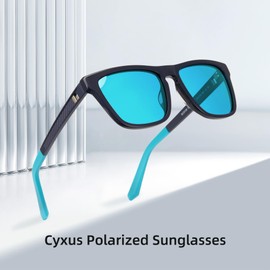 Cyxus Polarized Sunglasses for Men Trendy Sunglasses UV400 Protection for Driving Fishing Hiking