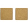 Torune Cork Coasters Square Shape Set of 2