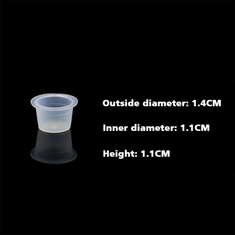 Tattoo Ink Caps - Yuelong 600 Pcs Plastic Tattoo Ink
