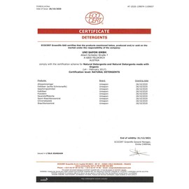 BIO Geschirrspülmittel Ultrakonzentrat von Uni Sapon - pH Hautneutral - chemiefrei - umweltschonend - zertifiziert - pflanzliche Waschrohstoffe - Vegan, Größe:500 ml