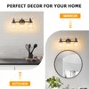 AMRUIPO 3 Lights Bathroom Vanity Light, Oil Rubbed Bronze Bathroom
