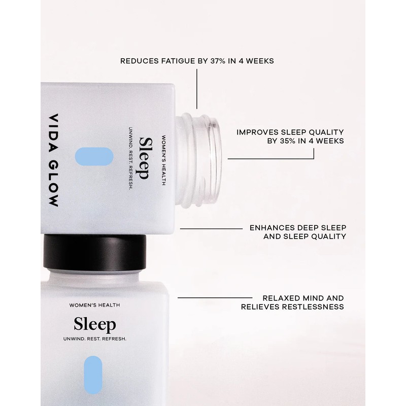 Vida Glow Sleep Supplements - 30 Capsules
