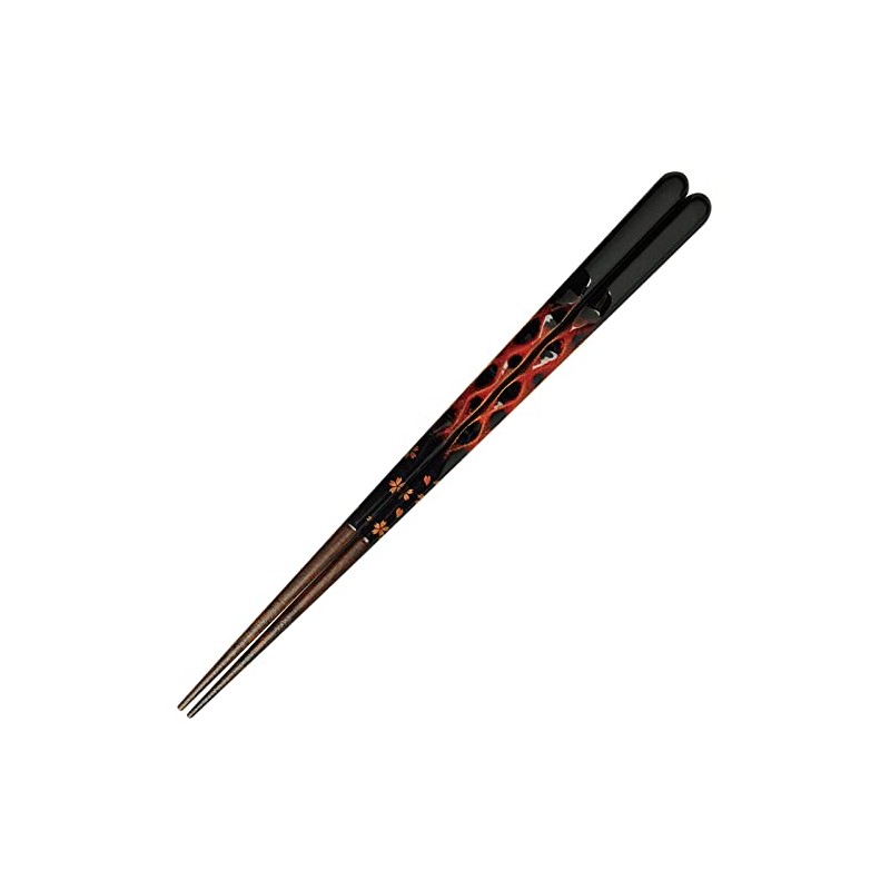 Wakasa Lacquer Chopsticks 264598 Natural Wood, Dishwasher Safe, 8.5 inches