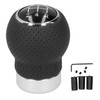 5 Speed Gear Shift Knob Genuine Leather Shifter Stick with
