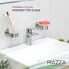bremermann® PIAZZA Bathroom Range - Soap Dish, glass and stainless