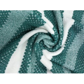 GC GAVENO CAVAILIA Luxury Hand Towels 2 Pack - Highly Water Absorbent Fingertip Towel Washcloth - Easycare 100% Cotton Stripe Towel (50x80 CM) - Gym, Spa Thick Hand Cloths - Teal