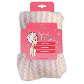 Evriholder Topknot - Toalla para el pelo, color rosa