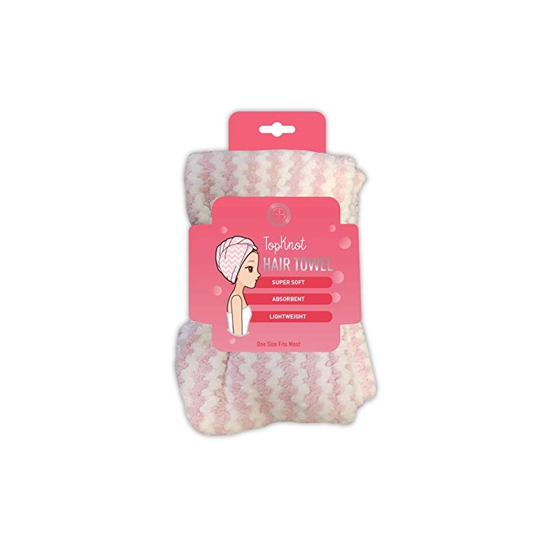 Evriholder Topknot - Toalla para el pelo, color rosa