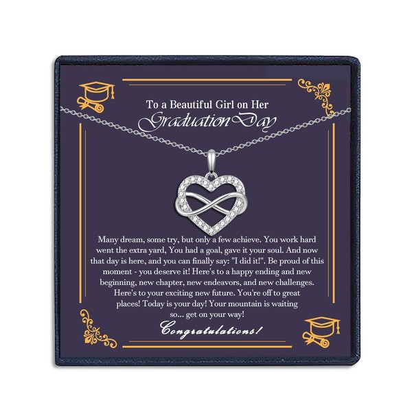 EPIRORA Class of 2024 Graduation Gifts for Her, Infinity Heart