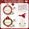 GUDELAK 24 Pcs Christmas Photo Frame Picture Ornaments, Wooden Picture