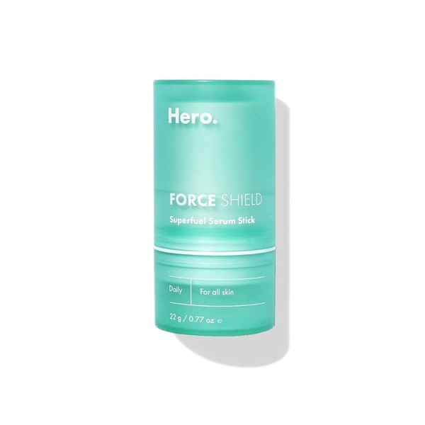 Force Shield Superfuel Serum Stick from Hero Cosmetics - Ultra-restorative, Travel-ready Gel Stick to Hydrate and Boost Skin’s Microbiome - Non-irritating and No Pore-clogging Silicones (1 Count)