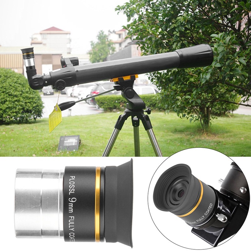 1.25inch Plossl Eyepiece 9mm Fully Coated Metal for Astronomic Telescope