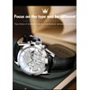 OLEVS Mens Watches-Chronograph Fashion Casual Analog Quartz Watch Waterproof, Dress