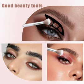3PCS Lidschatten Schablone, Wiederverwendbares Eyetour Eyeshadow Tool, 2× Eyeliner Schablone und 1× Lidschatten Applikator, für Anfänger und Mädchen Augen Make-up Hilfe