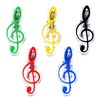 Musiin Music Note Clips, 5-Piece Set (Yellow, Green, Blue), Modern