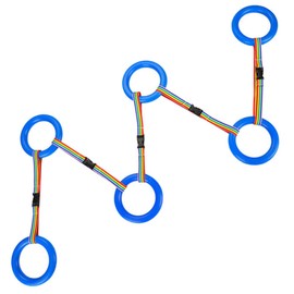 OUNONA 6pcs Kids Safety Walking Rings 6 Handles Toddler Walking Rope Removable Transition Rope for Kindergarten School Kindergarten Nursery