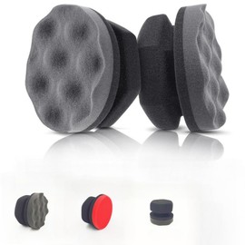 Professional Tire Shine Applicator Kit - 3-Pack Reusable Car Cleaning Sponges with Foam & Microfiber Pads for Streak-Free Tire Dressing Application (SUV/Truck Compatible)