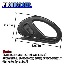 UHANBUT 2PCS Wrapping Paper Cutter, Snitty Safety Vinyl Film Cutting Tool with Blade, Carbon Fiber Utility Knife, Craft Knife, Suitable for Window Tint Car Wrap, Craft Making (Black)