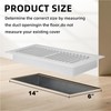 Floor Register 6x14-4 Pack Vent Covers for Home Floor Heavy