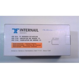 Internail 22 Gauge 3/8" Long 3/8" Crown Galvanized Upholstery Staple C06 71/10 10,000 Per Box