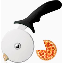 1pk Pizza Cutter Wheel | Stainless Steel Pizza Wheel Cutter | Cut & Serve Delicious Pizza with Ease | Dishwasher Safe Pizza Wheel | Food Grade Pizza Slicer | Kitchen Tools & Gadgets + SOL Notebook