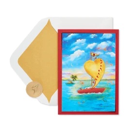 Papyrus Anniversary Card (Sailboat)