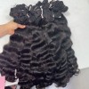 100% Unprocessed Raw Human Hair Extensions Single Donor Double Weft