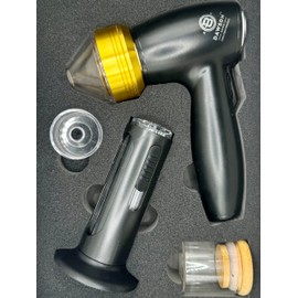 H.E.R.B Bee Rechargeable Herb Grinder, USB-C, Portable, Electric Herb and Spice Mill (Black/Gold)