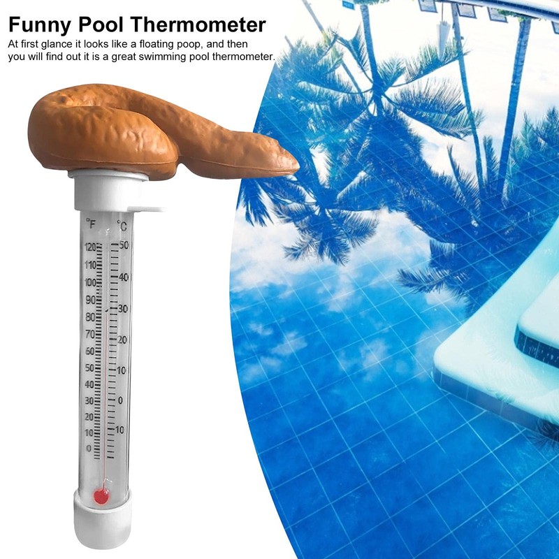 Funny Floating Swimming Pool Thermometer for Pools and Spas and
