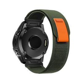 Sports-Band for Garmin Fenix E/Fenix 8 AMOLED 47mm/Fenix 7/Fenix 7 pro/Fenix 6/Fenix 6 pro/Fenix 5/Fenix 5 Plus, Quickfit 22mm Adjustable Nylon Loop Bands for Men Women, Breathable, Durable