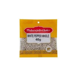 Maharajah's Choice Whole White Pepper, 10 x 40 g