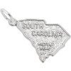 Rembrandt Sterling Silver Hilton Head South Carolina Map Charm by
