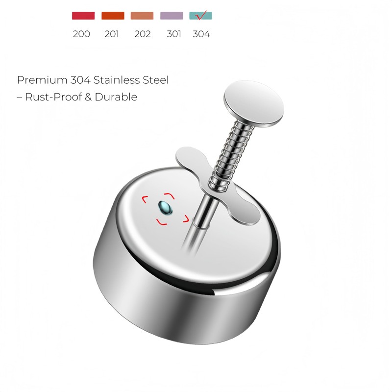 Polvoron Molder Filipino – 304 Stainless Steel Cookie Press with