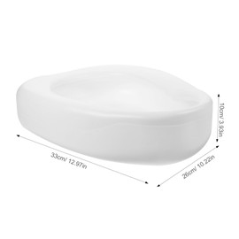 TOVINANNA Heavy Duty Bedpan for Elderly Spill Plastic Bedpan for Men Women for Bedridden Patients Sturdy Comfortable Design Easy to Clean Multipurpose Use