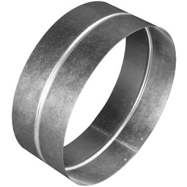 HVAC OV Galvanized Steel Coupling - 10" Inch Fit - Round Duct Pipe Connector and Extension - Available in Different Sizes to Suit