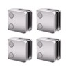Glass Clamp－4 PCS Adjustable Glass Shelf Bracket, 1/4 " 5/16"