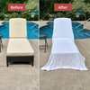 ARLU HOME Large Luxury Chaise Pool/Lounge Chair Cover Towel -