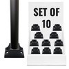 Decorex Hardware Aluminum Screw Down Swivel Shoe - DIY-Friendly Metal