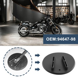 OTOTEC Pack of 2 Motorcycle Stand Pads Disc Pad Replacement Part 94647-98 Compatible with H-arleys Davidson Side Stand Coaster Puck Black