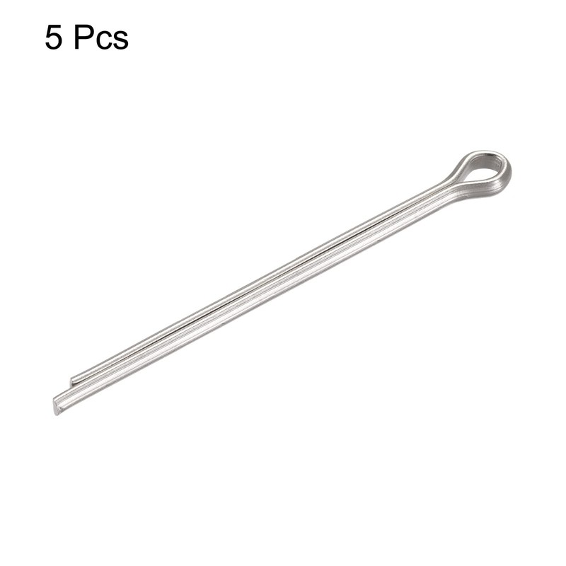 sourcing map Split Splint 4 x 80 mm Stainless Steel