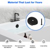 Bathtub Overflow Drain Cover Single Hole 3-1/8", Overflow Face Plate-Bathtub