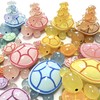 5sets 3.4inch Large Resin Turtle Family,Luminous Jumbo Animals Figures
