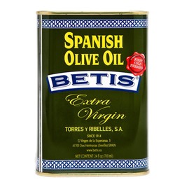 Betis Extra Virgin Olive Oil 24oz in Can, Organic Refined Spanish Aceite de Oliva Virgen, Fruity Flavor, Gluten Free, All Natural, Ideal for Frying, Drizzles, Sauteing and Salad Dressing (Pack of 1)