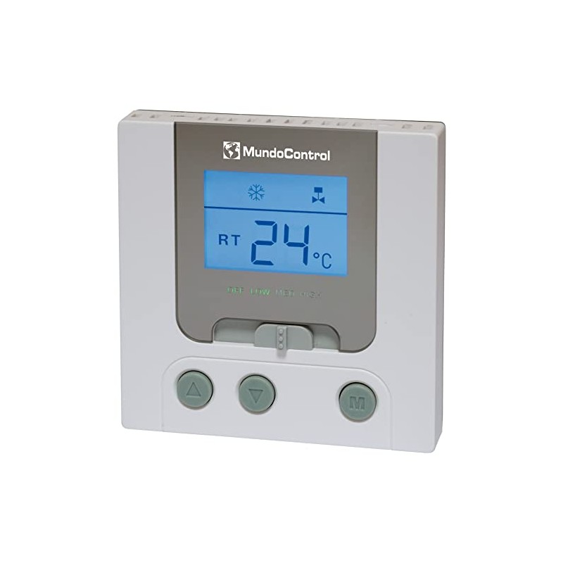 Mundocontrol - Digital Thermostat, 86 x 86 x 23.5 mm,