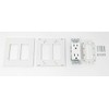 RiteAV - 2 Gang 15A Outlet Mesh-Brush Screwless Decorative Wall