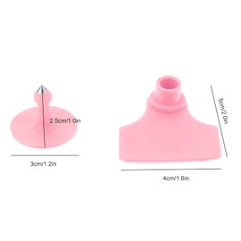 Plastic Livestock Identification Blank Ear Tag for Sheep Cattle Pigs and Other Animals, Compatible with Professional Applicators