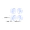 Gatuida 16pcs Transparent Double Sided Non Slip Pads Glass Table