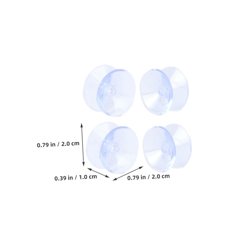 Gatuida 16pcs Transparent Double Sided Non Slip Pads Glass Table