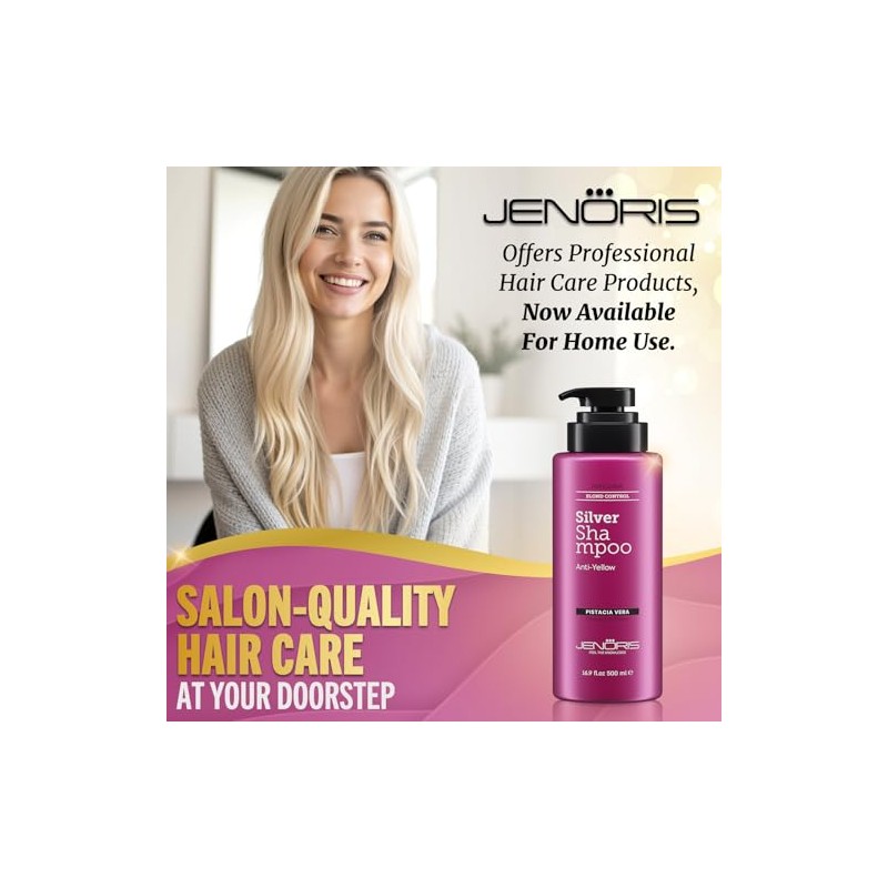 Jenoris Silver Shampoo Anti Yellow 500 ml by JENORIS